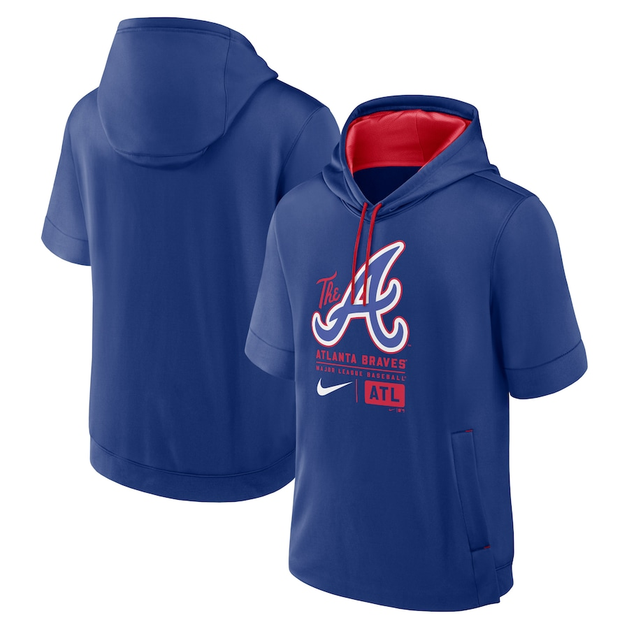 Men Atlanta Braves blue 2024 Nike hoodie->atlanta braves->MLB Jersey